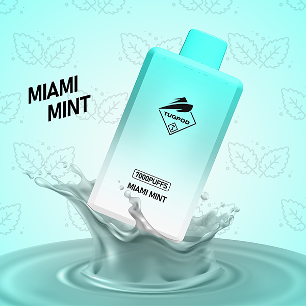 Tugpod BOX Disposable | 7000 Puffs | 16mL | 50mg | Miami Mint