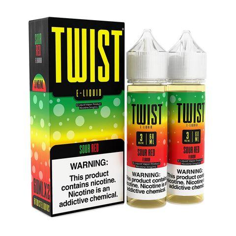 Sour Red by Twist E-Liquids 120mL (Freebase) • 60mL 2-Pack With Packaging
