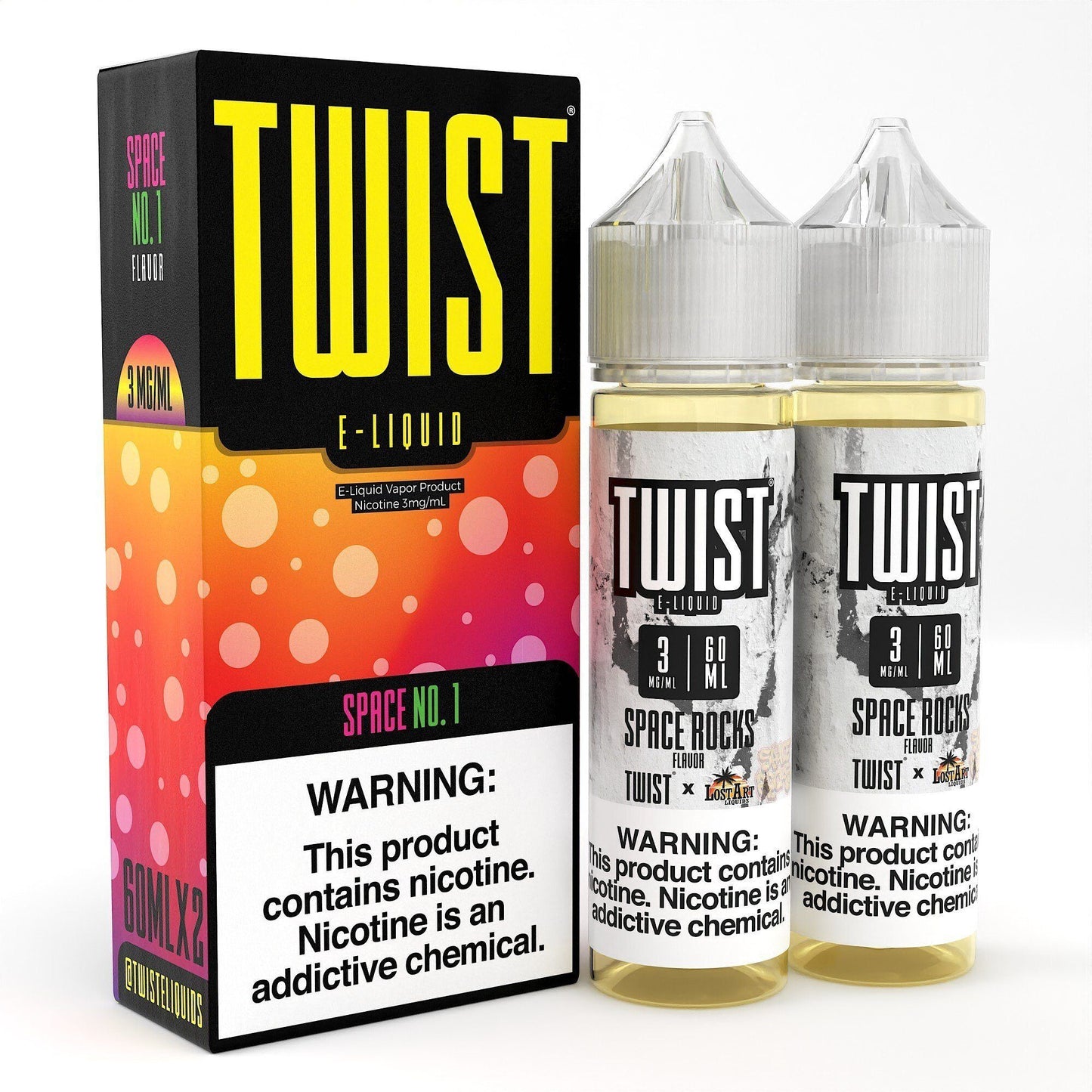 Space No. 1 by Twist E-Liquids 120mL (Freebase) • 60mL 2-Pack with Packaging