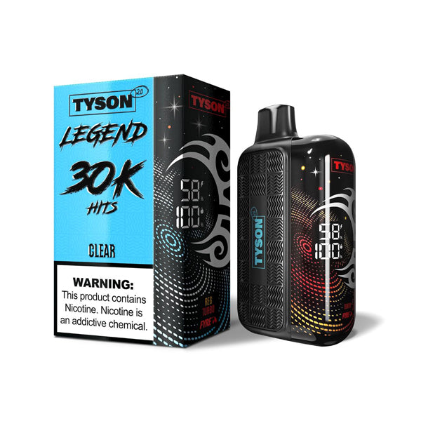 Tyson 2.0 Legend (Dispo) (30000Puff)(16mL) | Clear with packaging