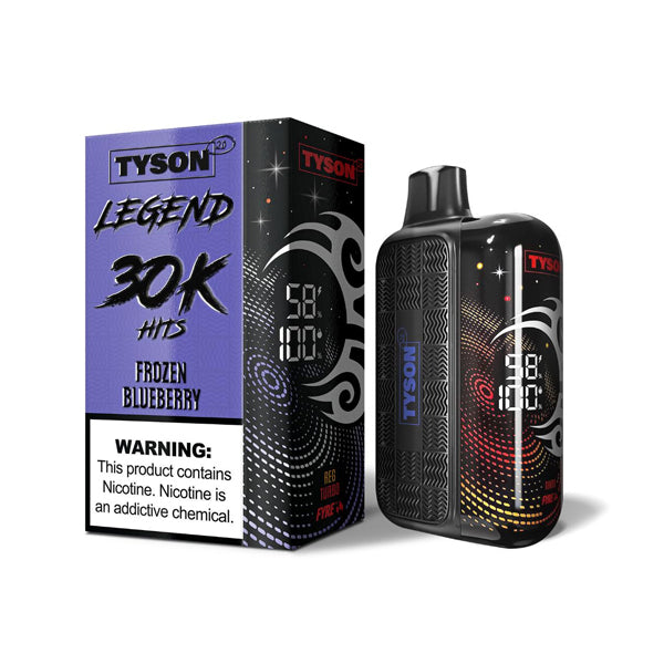 Tyson 2.0 Legend (Dispo) (30000Puff)(16mL) | Frozen Blueberry with packaging