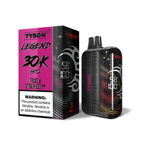 Tyson 2.0 Legend (Dispo) (30000Puff)(16mL) | Frozen Strawberry with packaging