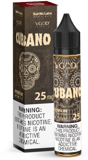 Cubano by VGOD Salt 30mL (Salt Nic) with Packaging