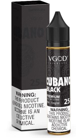 Cubano Black by VGOD Salt 30mL (Salt Nic) with packaging