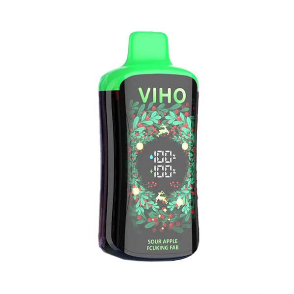 Viho Super Charge PRO Disposable | 20000 Puffs | 21mL | 50mg | Sour Apple Fcuking Fab