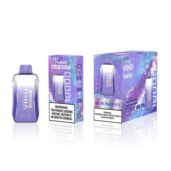 Viho Turbo Disposable | 10000 Puffs | 17mL | 50mg | blue razz icy with packaging