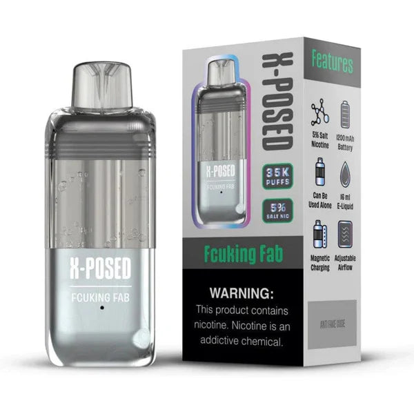 X-Posed – Dispo only- 35000Puff- 16mL Dispo POD | Fcuking FAB with Packaging