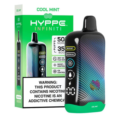 Hyppe Infiniti Disposable Cool Mint with packaging