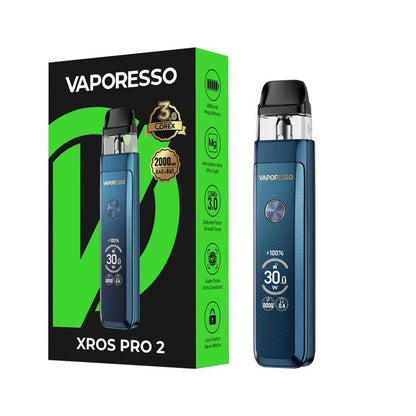 Vaporesso XROS Pro 2 Pod System Storm Blue with packaging