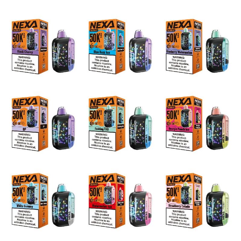 NEXA Ultra 2 50K Disposable Group Photo with Packaging