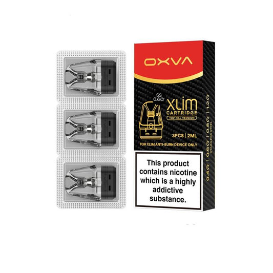 OXVA Xlim Top Fill Version SS Replacement Pods 0.6ohm with packaging