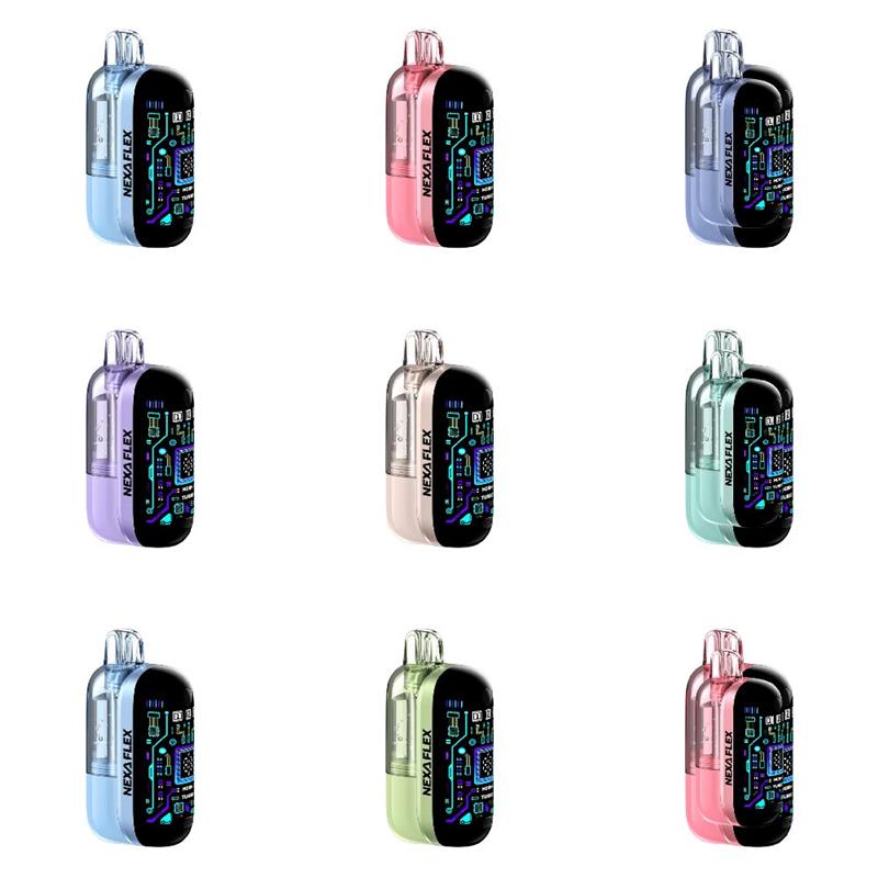 NEXA Flex 40K Disposable Visible Dispo + Power Dock, 18mL - Group Photo