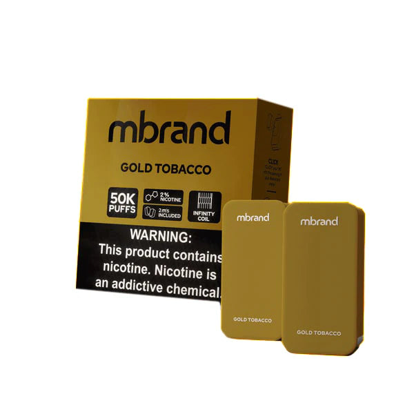 7Daze Click-Mates Mbrand Pods (Liq Pod)(20mg/22mL) (2-Pack) Gold Tobacco