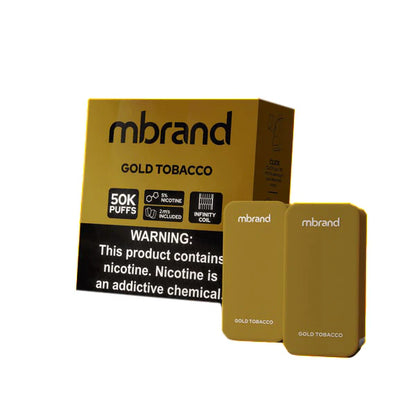 7Daze Click-Mates Mbrand Disposable Pod 50mg Gold Tobacco with Packaging