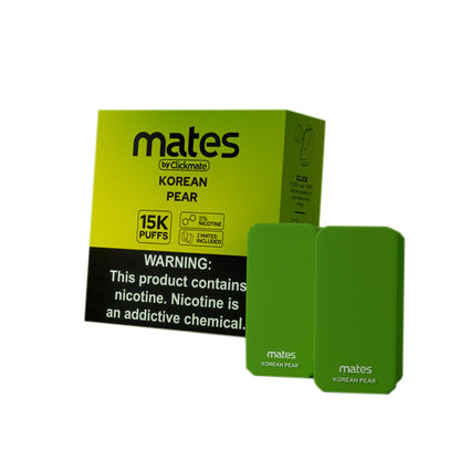 7Daze ClickMates 2% Prefilled Pods 2-Pack | Korean Pear with packaging