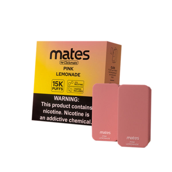 7Daze ClickMates 2% Prefilled Pods 2-Pack | Pink Lemonade with packaging