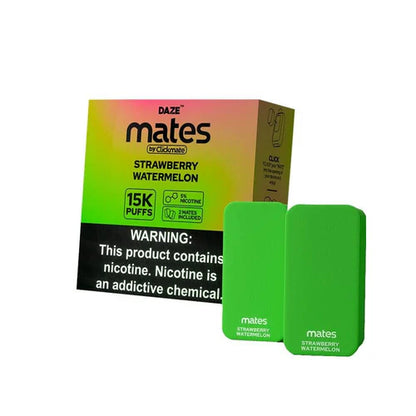 7Daze ClickMates 2% Prefilled Pods 2-Pack | Strawberry Watermelon with Packaging