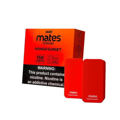 7Daze ClickMates 2% Prefilled Pods 2-Pack | Mango Sunset with Packaging