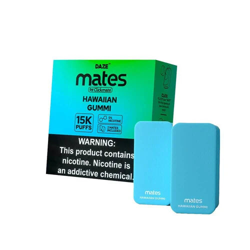 7Daze ClickMates 2% Prefilled Pods 2-Pack | Hawaiian Gummi with Packaging