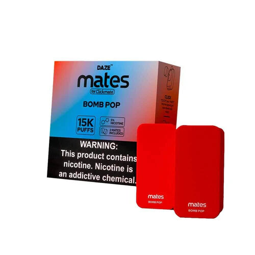 7Daze ClickMates 2% Prefilled Pods 2-Pack | Bomb Pop with Packaging