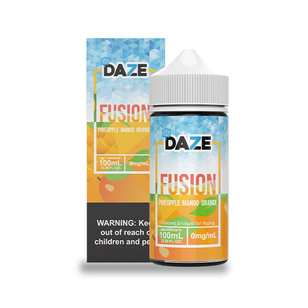 Pineapple Mango Orange Iced by 7Daze Fusion 100mL With Packaging