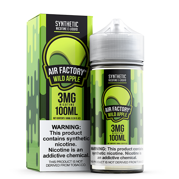 Air Factory - Wild Apple E-Juice, 100mL with Packaging