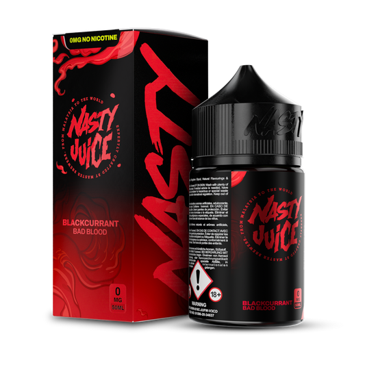 Bad Blood by Nasty Juice E-Liquid 60mL (Freebase) with packaging