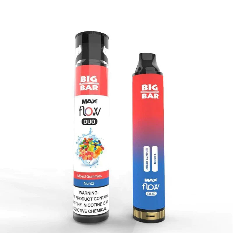 Big Bar MAX FLOW DUO Disposable | 4000 Puffs | 12mL Mixed Gummies Nurdz with Packaging