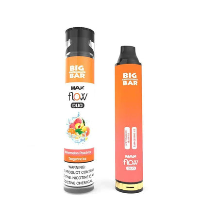 Big Bar MAX FLOW DUO Disposable | 4000 Puffs | 12mL Watermelon Tangerine with Packaging