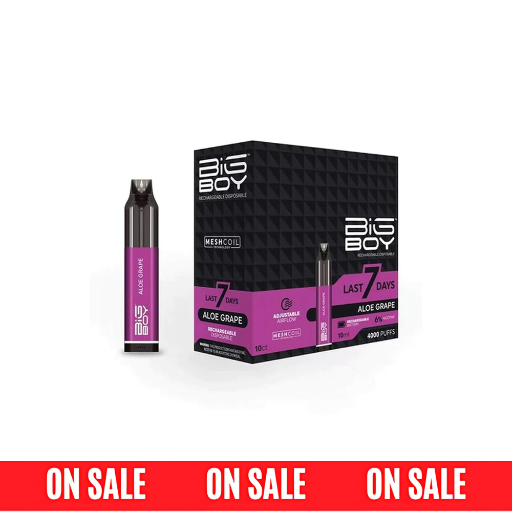 Big Boy Rechargeable - 4K Puffs Disposable - 10mL 60mg