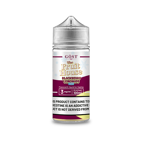 The Fruit House TFN E-Liquid | 100mL | 3MG | (Freebase) | Blackberry Lemonade Iced