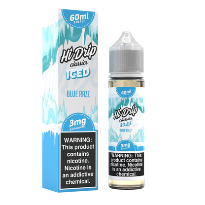 Blue Razz Iced by Hi-Drip Classics E-Liquid 60ML with Packaging