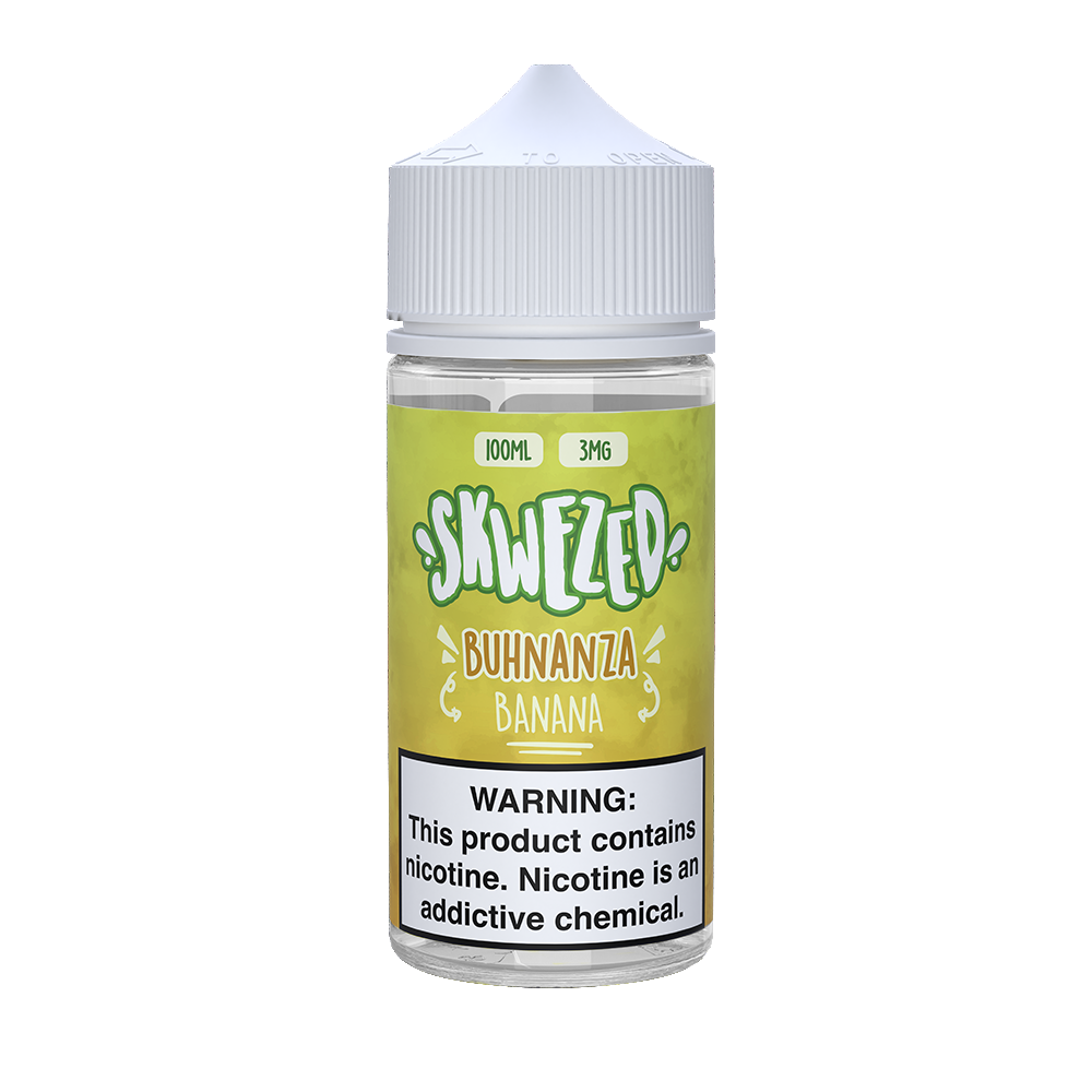 Skwezed - Buhnanza (Banana) E-Juice, 100mL bottle