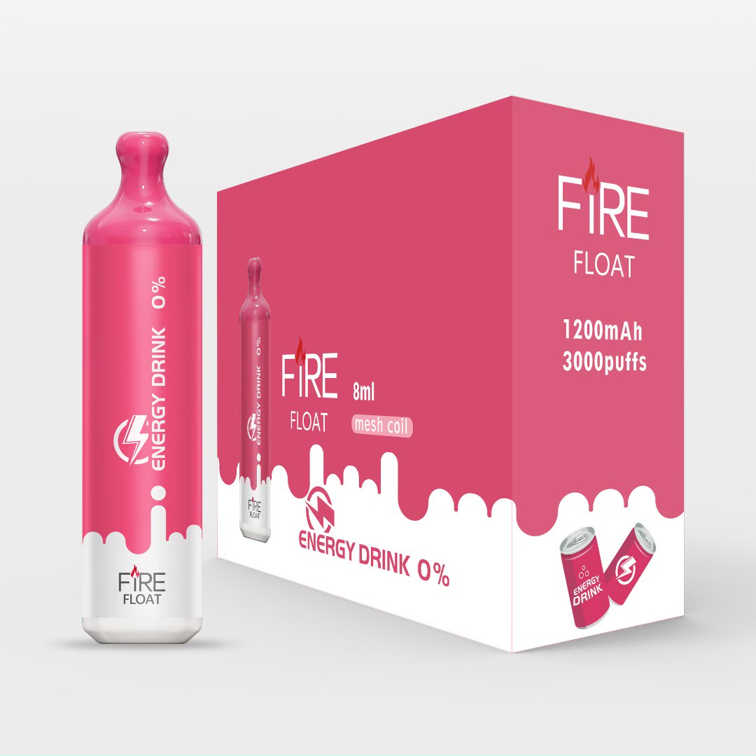 Fire Float Zero Nicotine Disposable | 3000 Puffs | 8mL Energy Drink with Packaging