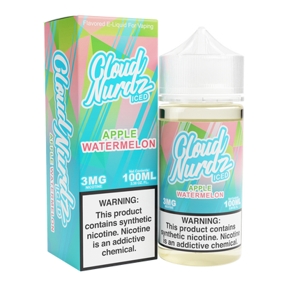 Watermelon Apple Iced by Cloud Nurdz TFN 100mL with Packaging