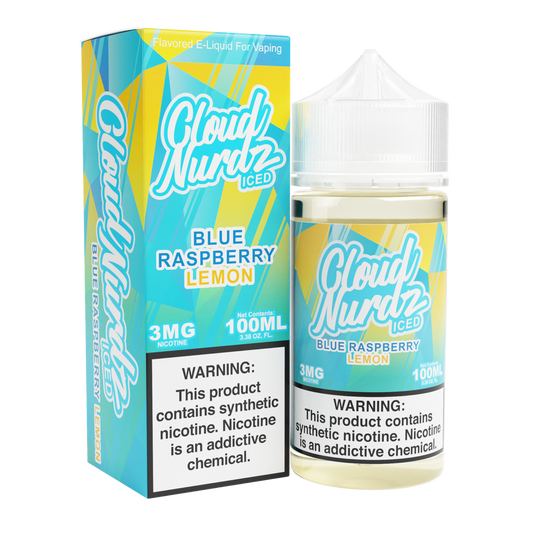 Blue Raspberry Lemon Iced by Cloud Nurdz TFN 100mL with Packaging