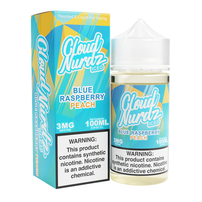 Peach Blue Razz Iced by Cloud Nurdz TFN 100mL with Packaging