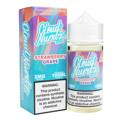 Grape Strawberry Iced by Cloud Nurdz TFN 100mL with Packaging