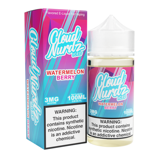 Watermelon Berry Iced by Cloud Nurdz Ice TFN 100ML with Packaging