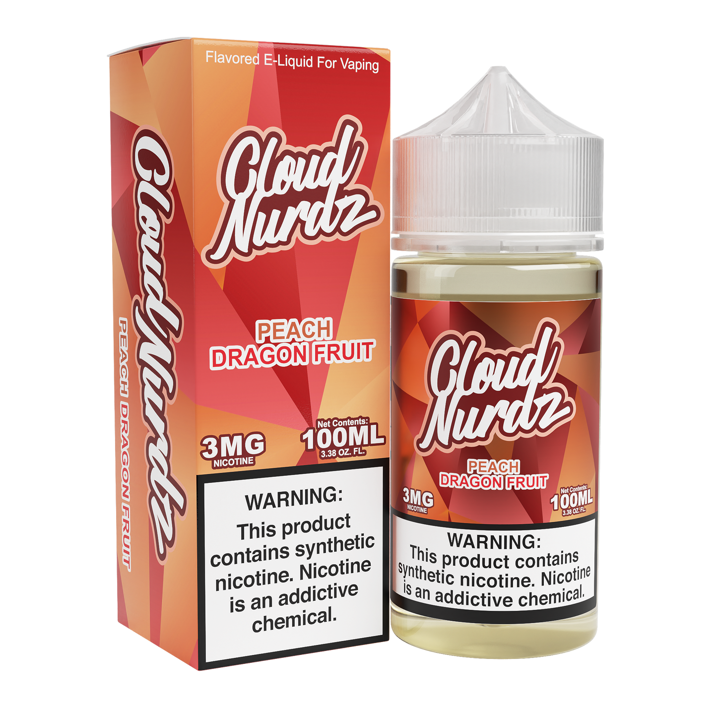 Peach Dragonfruit by Cloud Nurdz TFN 100mL with packaging