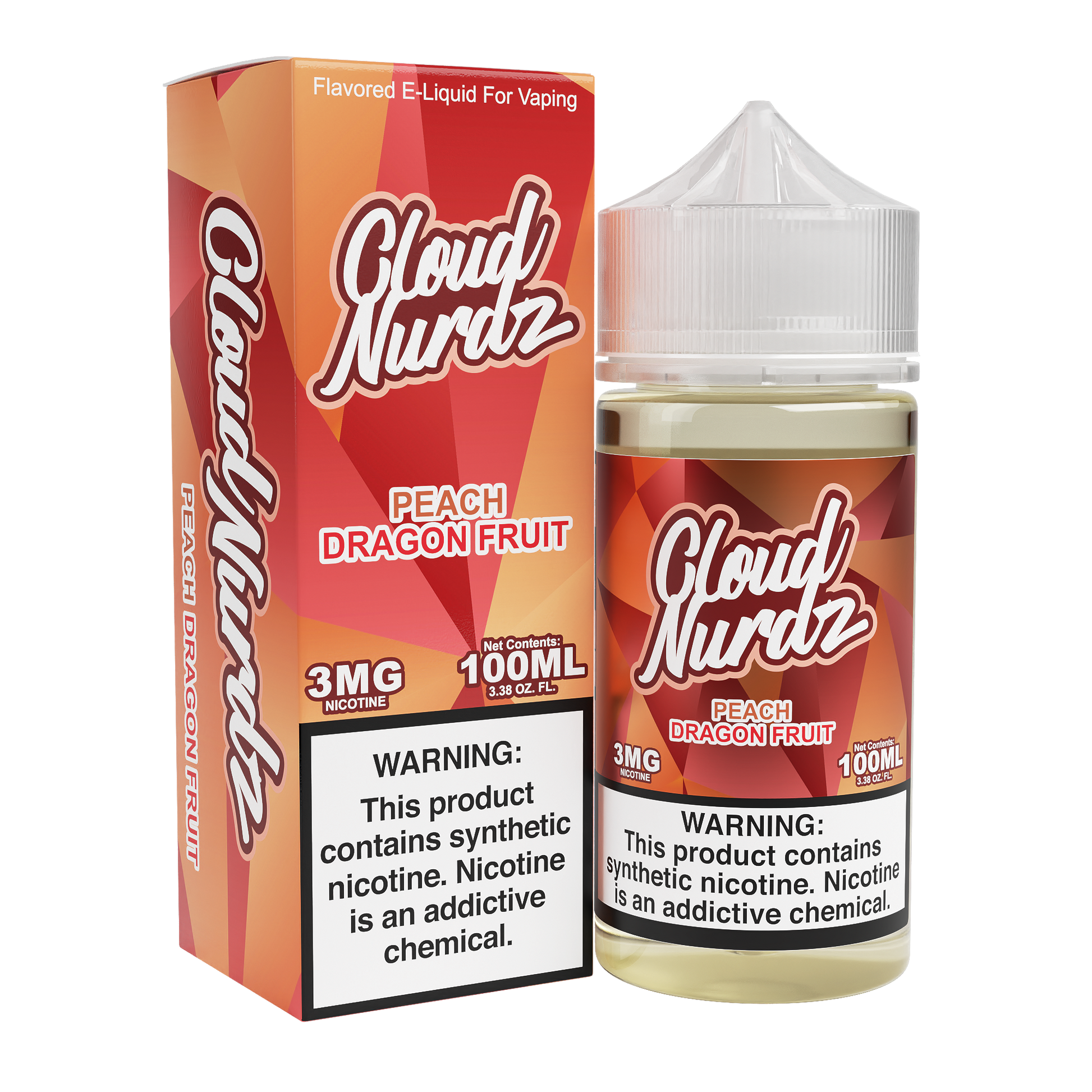 Peach Dragonfruit by Cloud Nurdz TFN 100mL with packaging