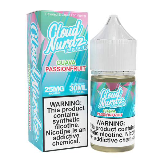 Guava Passionfruit Iced (Pink Guava Iced) by Cloud Nurdz TFN Salt 30mL