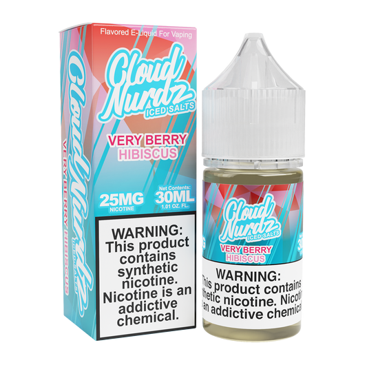 Very Berry Hibiscus Iced by Cloud Nurdz TFN Salt 30mL