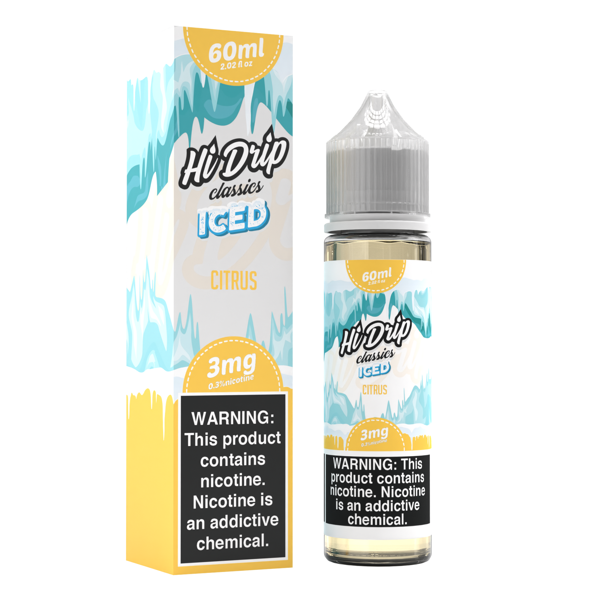 Hi-Drip - Citrus Iced E-Juice, 60mL with Packaging