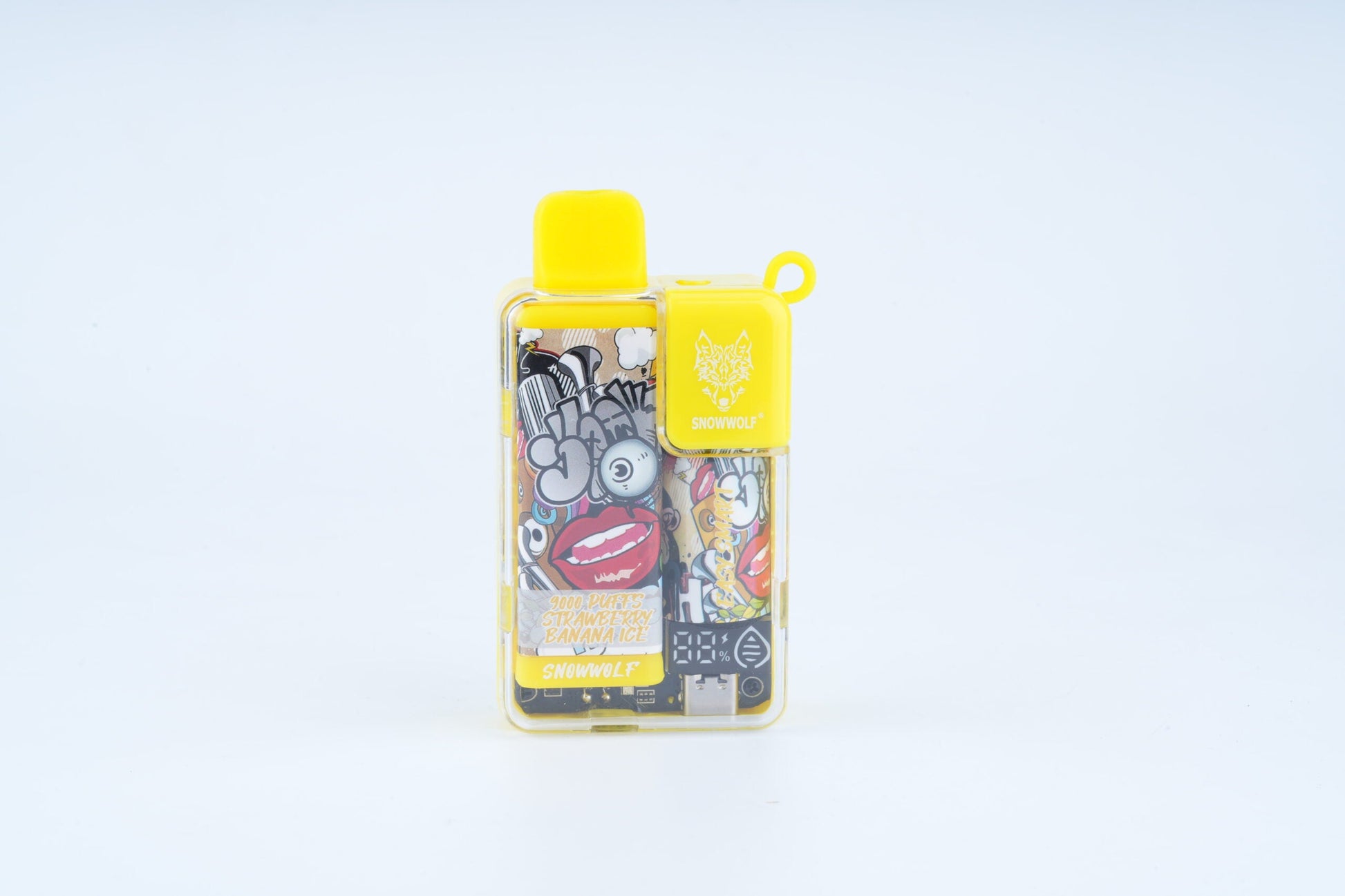 Snowwolf Ease Smart Disposable 9000 Puffs 18mL 50mg Strawberry Banana Ice