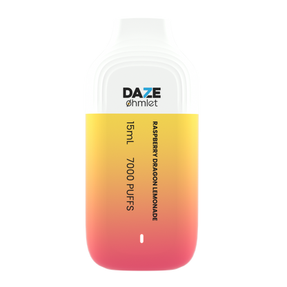 Daze OHMLET Disposable | 7000 Puffs | 15mL Raspberry Dragon Lemonade	