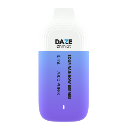 Daze OHMLET Disposable | 7000 Puffs | 15mL | Sour Rainbow	Berries