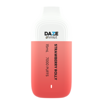 Daze OHMLET Disposable | 7000 Puffs | 15mL | Strawberry Rolly	