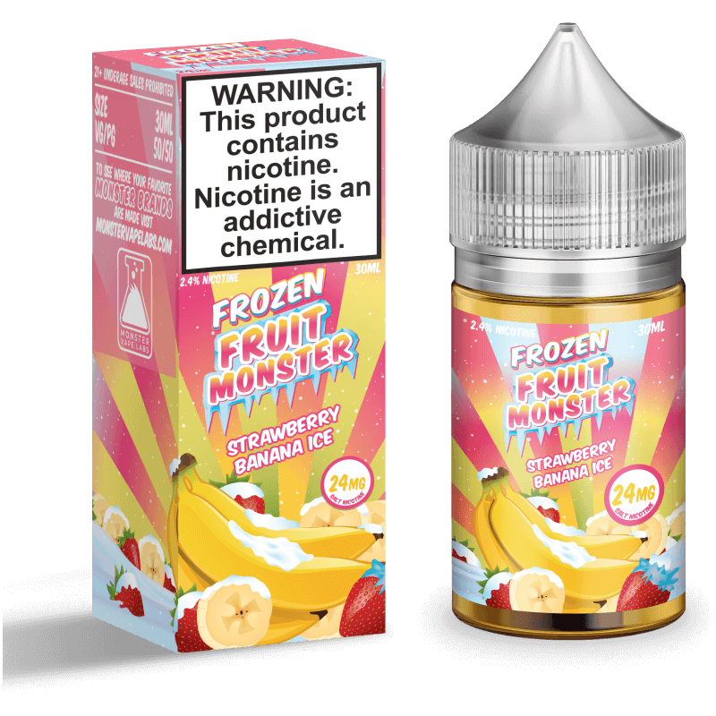 Strawberry Banana Ice by Frozen Fruit Monster Salts Series 30mL with Packaging