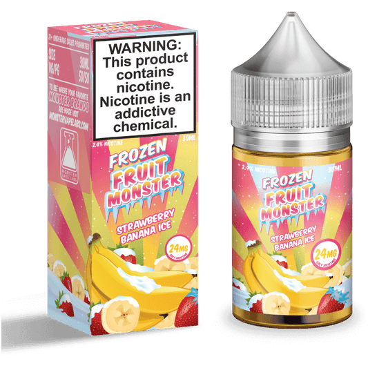 Strawberry Banana Ice by Frozen Fruit Monster Salts Series 30mL with Packaging